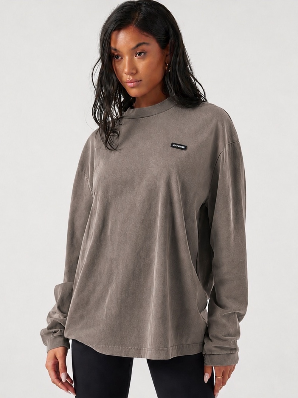 ♡Joah Brown♡ Logo Patch Crewneck Tee